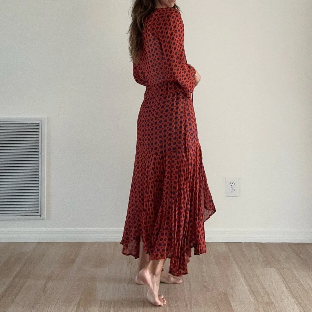 Free People Red and Blue Jacket Dress - Picture 5 of 7